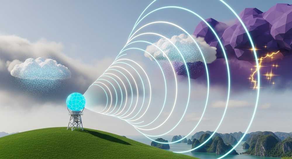 Khám phá các công nghệ dự báo thời tiết hiện đại tại Việt Nam 2 Radar thời tiết: Công cụ quét mưa và dông bão