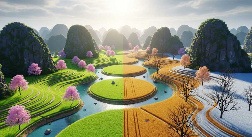 Phân tích chi tiết bốn mùa thời tiết đặc trưng